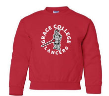 Load image into Gallery viewer, Sir Red Grace College Lancers Youth Crewneck, Red