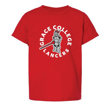 Sir Red Grace College Lancers Youth Tee, Red