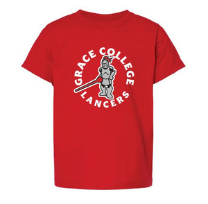 Sir Red Grace College Lancers Youth Tee, Red