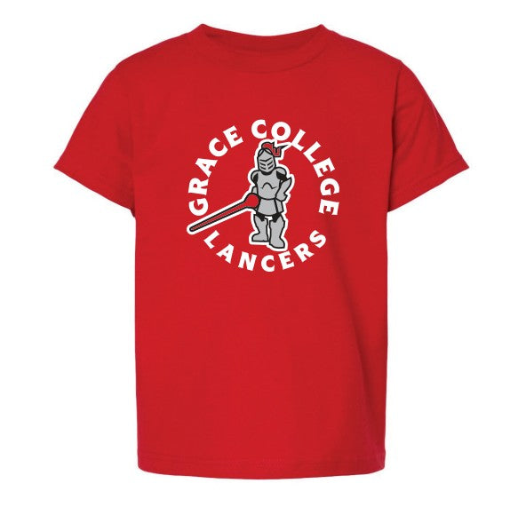 Sir Red Grace College Lancers Youth Tee, Red