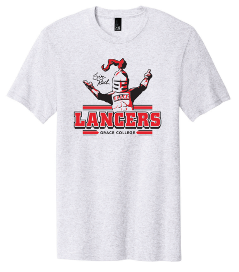 Sir Red Grace College Tee, Heather White