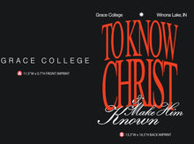 Load image into Gallery viewer, To Know Christ &amp; Make Him Known Tee, Black