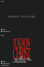 Load image into Gallery viewer, To Know Christ &amp; Make Him Known Crewneck, Black