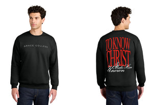 To Know Christ & Make Him Known Crewneck, Black