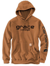 Load image into Gallery viewer, Grace College Carhartt Hooded Sweatshirt, Carhartt Brown