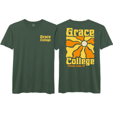 Load image into Gallery viewer, Grace College Winona Lake Sunshine Tee, Dark Spruce Vintage Wash