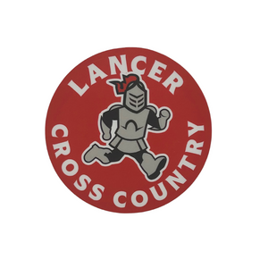 Sir Red Grace College Cross Country Sticker, Red