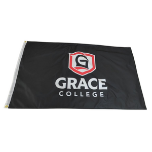 Grace College Double Sided Flag 3' X 5' , Black