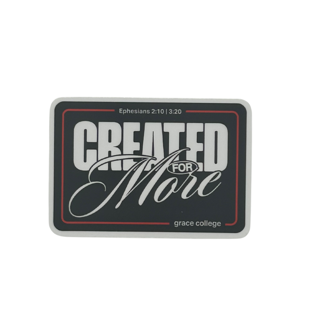 Grace College Created For More Sticker, Black