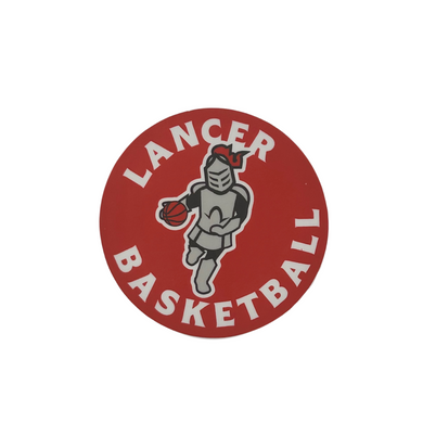 Sir Red Grace College Basketball Sticker, Red