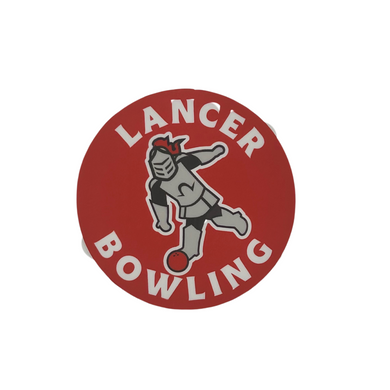 Sir Red Grace College Bowling Sticker, Red