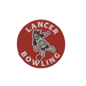 Sir Red Grace College Bowling Sticker, Red