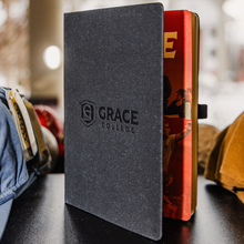 Load image into Gallery viewer, Grace College Journal, Black with Speckles