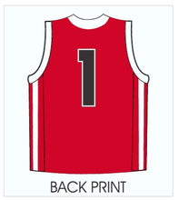 Load image into Gallery viewer, Youth Lancers #1 Basketball Jersey, Red