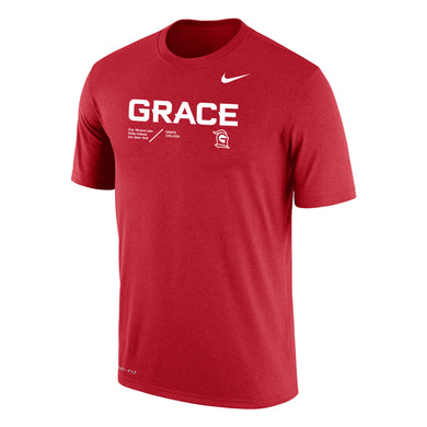 Dri Fit Cotton Team Issue Tee by Nike, Red (SIDELINE22)