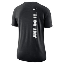 Load image into Gallery viewer, Women&#39;s Tri-Blend Crew Tee by Nike, Black Heather (SIDELINE22)