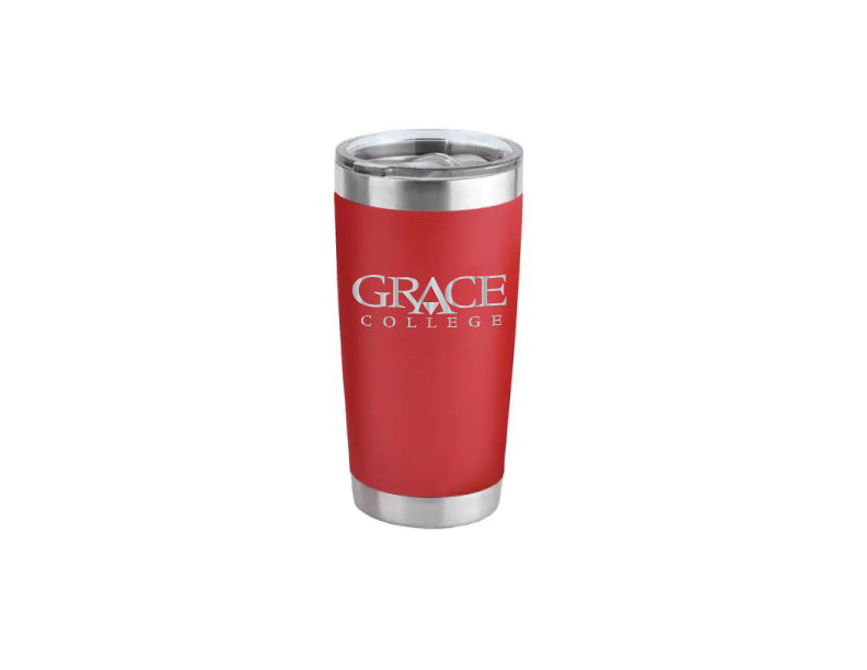 20 OZ. Powder Coated Tumbler University Logo, Red