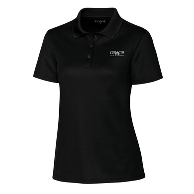 Ladies Spin Eco Performance Pique Polo, Black