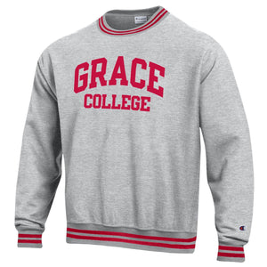 Champion Men's Reverse Weave Rib Crew, Scarlet