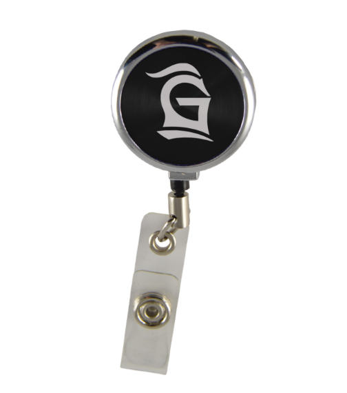 Retractable Badge Reel, Black (F22)