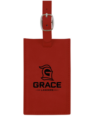Velour Luggage Tag, Red (F22)