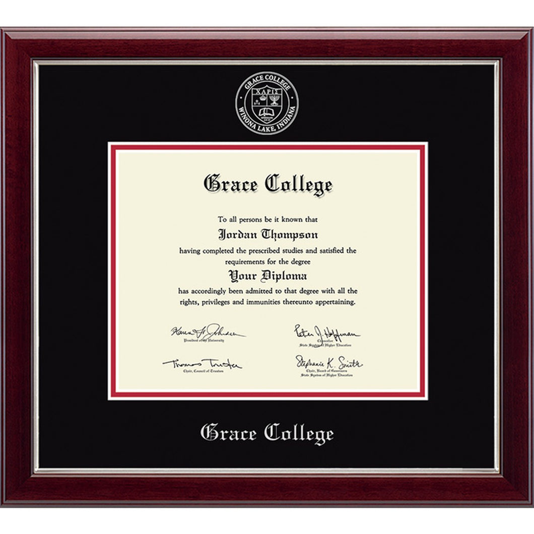 Church Hill Classics Silver Embossed Diploma Frame #309882